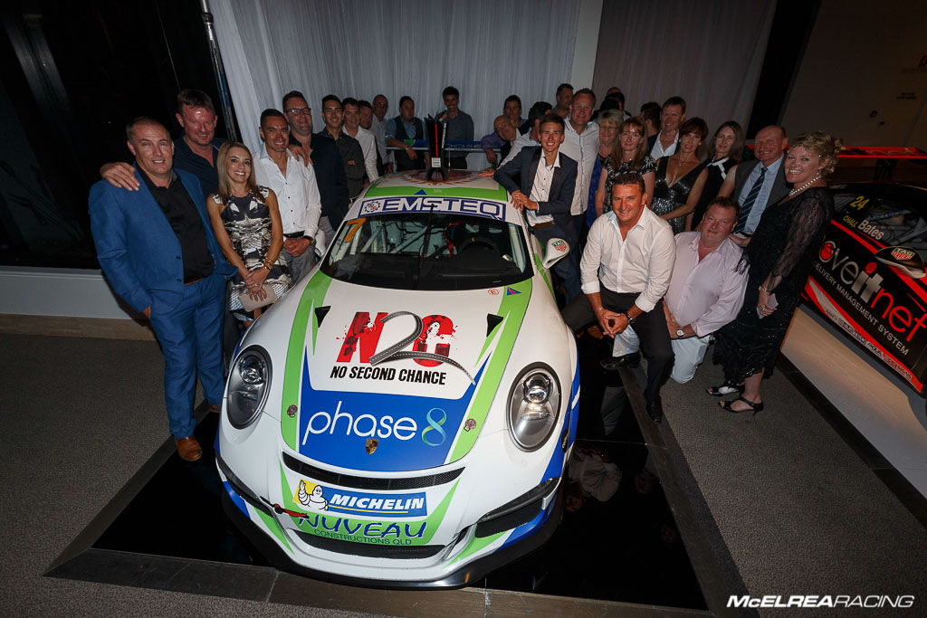 McElrea Racing at the 2016 Australian Porsche Carrera Cup awards